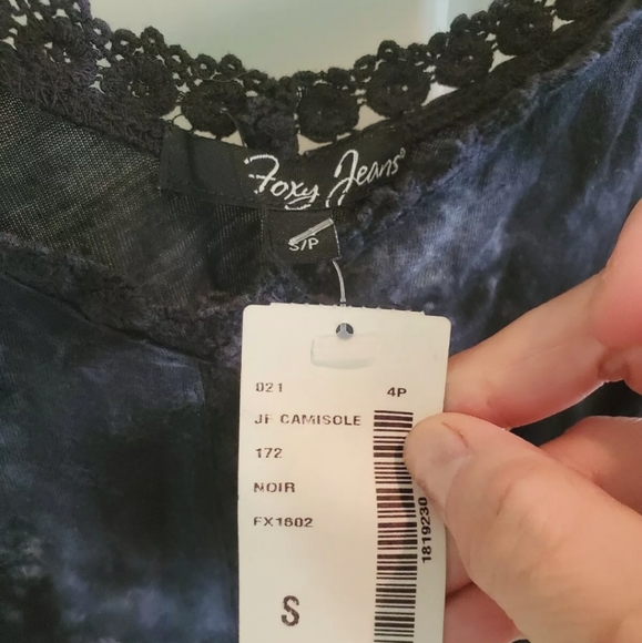 Foxy jeans black marble tank top S - Picture 4 of 5
